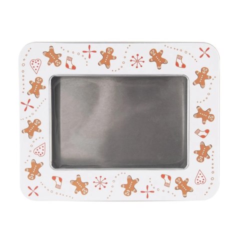 Pojemnik na ciastka metalowa puszka PIERNICZEK 18x14,5x5 cm