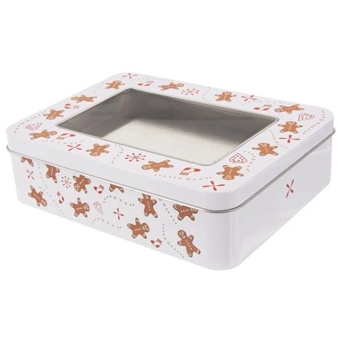 Pojemnik na ciastka metalowa puszka PIERNICZEK 18x14,5x5 cm