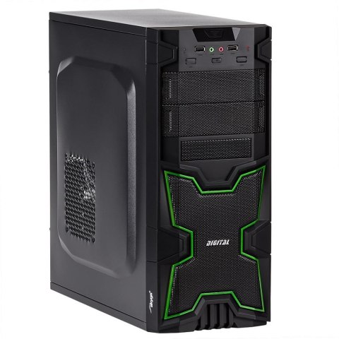 Obudowa Midi ATX Akyga AKY313BG 2xUSB2.0 bez zasilacza Obudowa Midi ATX Akyga AKY313BG 2xUSB2.0 bez zasilacza