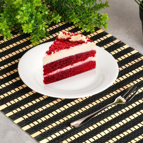 Talerze deserowe szklane białe 18 cm 6 szt.