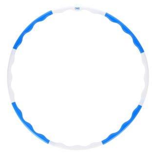 HHP090 BLUE-WHITE HULA HOP 0,4KG 90CM ONE FITNESS