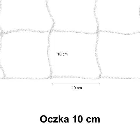 Komplet siatek na bramki do piłki nożnej JUNIOR |5m x 2m| PE 4mm bezwęzłowa - Legend Sport