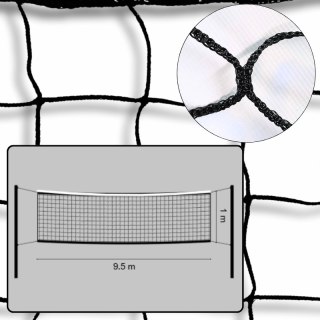 Siatka do siatkówki treningowa |9,5m x 1m| PE 3mm czarna bezwęzłowa - Legend Sport