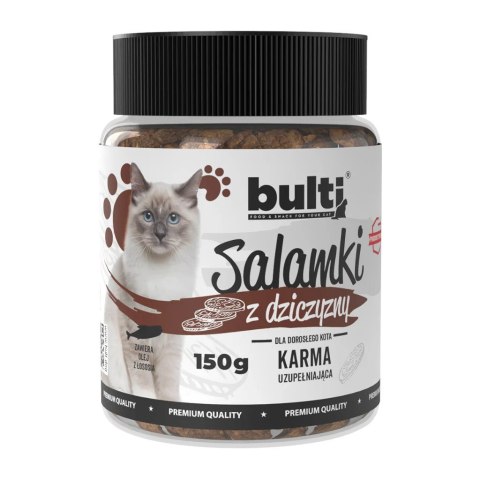 BULTI Salamki z dziczyzny przysmak dla kota 150g