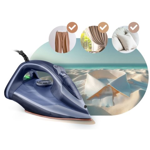 Żelazko parowe 3000W Berdsen BD-330 ceramiczna powłoka praca w pionie