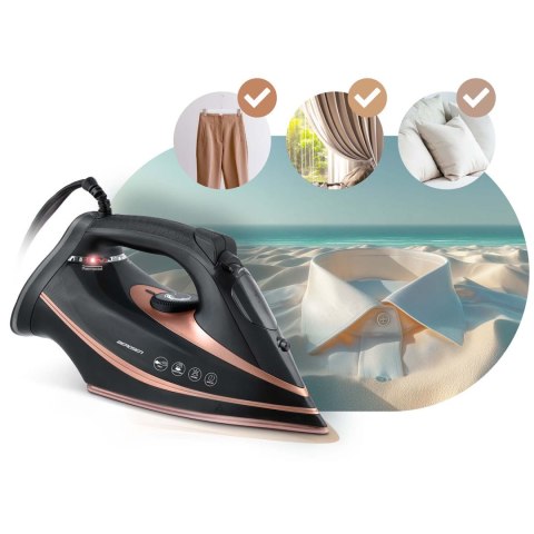 Żelazko parowe 3000W Berdsen BD-332 ceramiczna powłoka praca w pionie