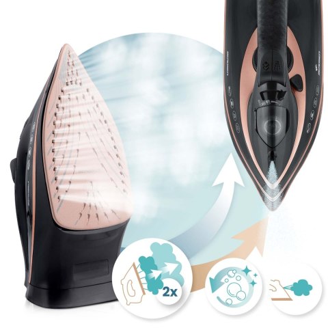 Żelazko parowe 3000W Berdsen BD-332 ceramiczna powłoka praca w pionie