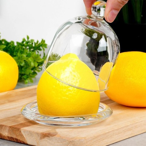 Pojemnik na cytrynę szklany 9,5x9,5 cm