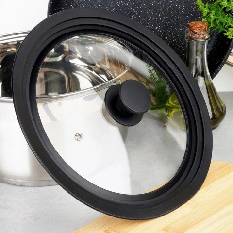 Pokrywka szklana silikonowa uniwersalna 24/26/28 cm