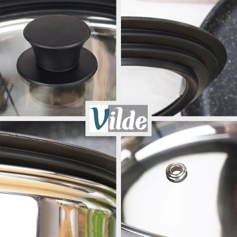 Pokrywka szklana silikonowa uniwersalna 24/26/28 cm