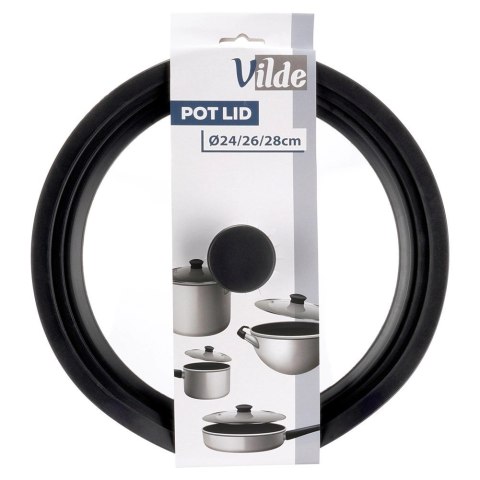 Pokrywka szklana silikonowa uniwersalna 24/26/28 cm