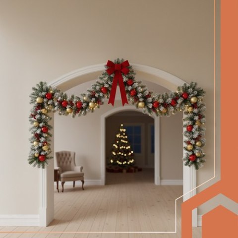 Girlanda choinkowa ośnieżona 2.7m HQ Ruhhy 26244