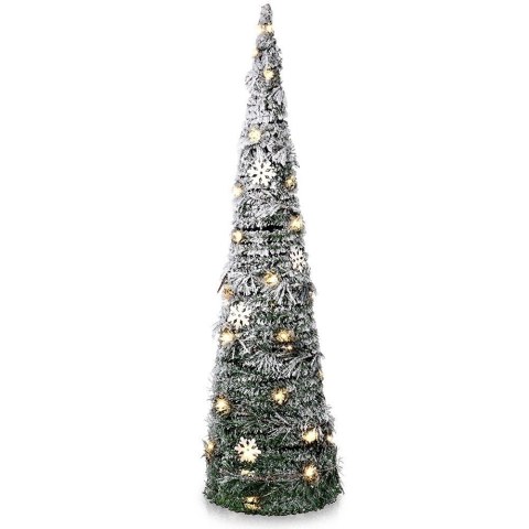 Choinka świecąca stożek zielona 40 LED 80 cm