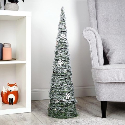 Choinka świecąca stożek zielona 40 LED 80 cm
