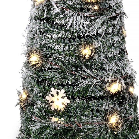 Choinka świecąca stożek zielona 40 LED 80 cm