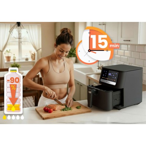 Frytkownica beztłuszczowa Air fryer Berdsen BD-662 czarna