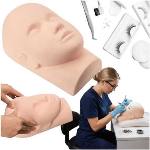 Główka Głowa treningowa do przedłużania rzęs