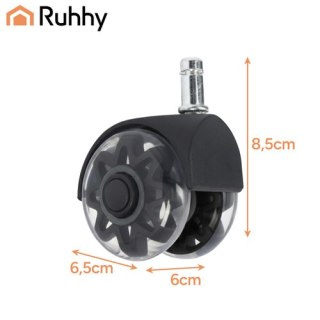 Kółka do fotela obrotowego czarne 5szt. Ruhhy26294