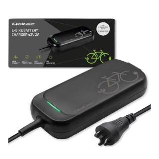 Ładowarka Qoltec do roweru Bosch 36V | 42V | 2A | Bosch plug | wodoodporna + kabel zasilający
