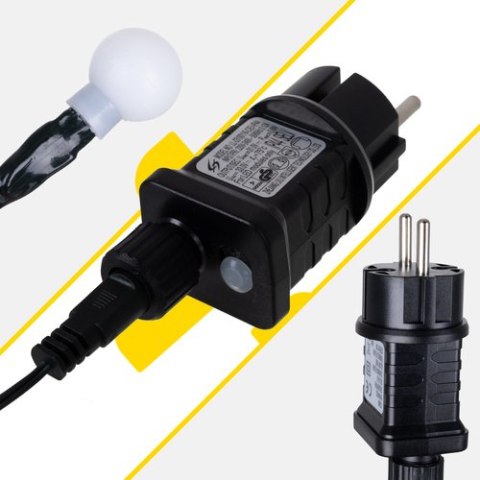 Lampki świąteczne kulki 300LED 30m Izoxis 26264