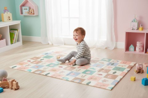 Mata piankowa dla dzieci 200x150 cm edukacyjna dwustronna składana + torba IPLAY