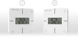 Przewodowy regulator pokojowy sinum czarny R-S1 Tech Sterowniki