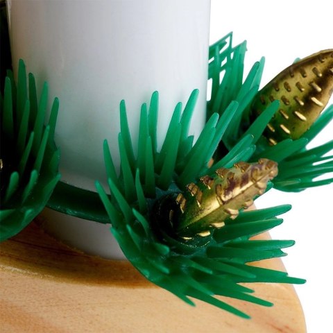 Świecznik adwentowy drewniany na 7 świeczek 41,5x29 cm