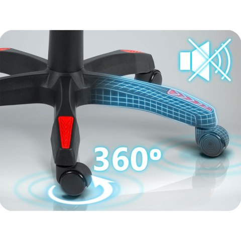 Fotel gamingowy Sofotel Draknor II czarno-czerwony