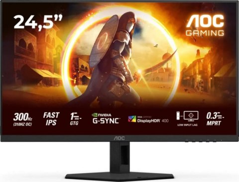 Monitor AOC 25G4SRE (24.5" /IPS /300Hz /1920 x 1080 /Czarny)