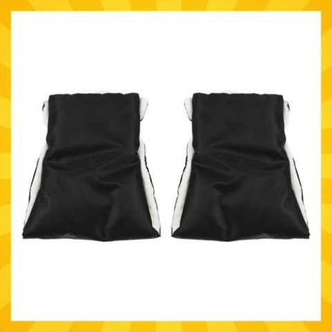 Mufki podwójne do wózka - czarne Kruzzel 25814