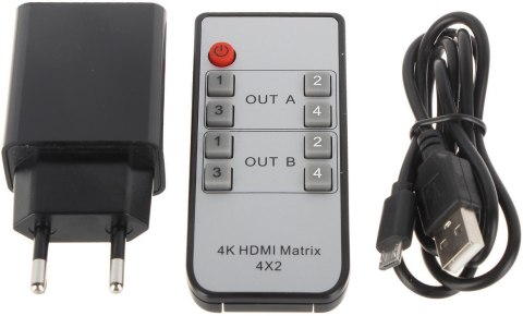 PRZEŁĄCZNIK SWITCH HDMI HDMI-SW-4/2MATRIX PRZEŁĄCZNIK SWITCH HDMI HDMI-SW-4/2MATRIX