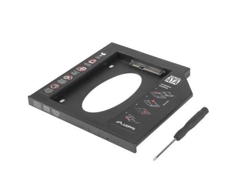 Adapter HDD Lanberg ramka 5.25" -> 2.5" SLIM 9.5mm HDD w miejsce CD/DVD Adapter HDD Lanberg ramka 5.25" -> 2.5" SLIM 9.5mm HDD w miejsce CD/DVD