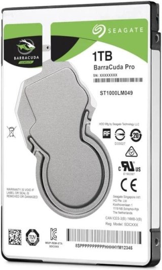 Dysk SEAGATE BarraCuda®1 TB ST1000LM049 2.5" 7200 128MB SATA III