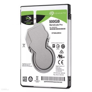 Dysk SEAGATE BarraCuda®500GB ST500LM034 2.5" 7200 128MB SATA 6Gb/s