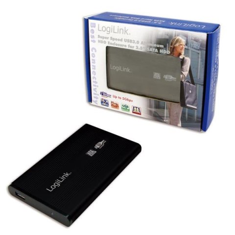 Obudowa na dysk LogiLink UA0106 2.5" SATA USB 3.0, czarna Obudowa na dysk LogiLink UA0106 2.5" SATA USB 3.0, czarna