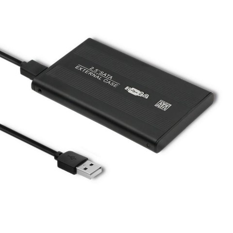 Obudowa/kieszeń Qoltec do dysków HDD/SSD 2.5" SATA3 | USB 2.0 | Czarny Obudowa/kieszeń Qoltec do dysków HDD/SSD 2.5" SATA3 | USB 2.0 | Czarny