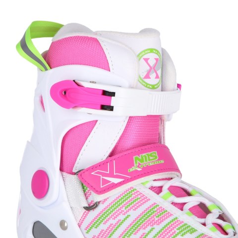 NH2255 A WHITE/PINK ROZM. L(40-43) ŁYŻWY HOKEJOWE NILS EXTREME
