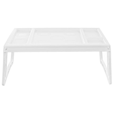 Stolik śniadaniowy biały składany 50x30x21 cm