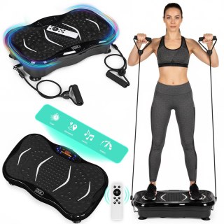 Platforma wibracyjna antycelulitowa masażer z ekspanderami + pilot ModernHome