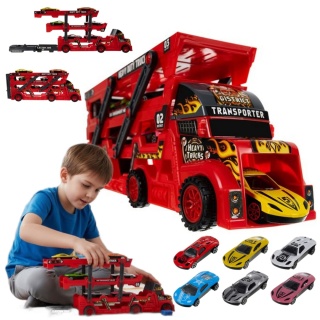 Zestaw ciężarówka TIR z 6 autami 26303