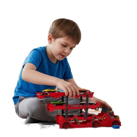 Zestaw ciężarówka TIR z 6 autami 26303