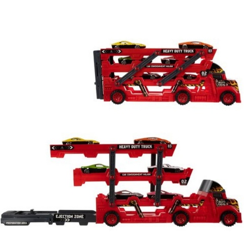 Zestaw ciężarówka TIR z 6 autami 26303