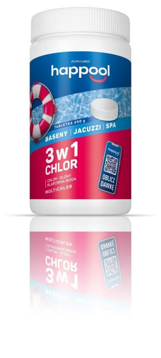 Acrylmed 1kg Triochlor 200g tabletki do basenów bakteriobójcze