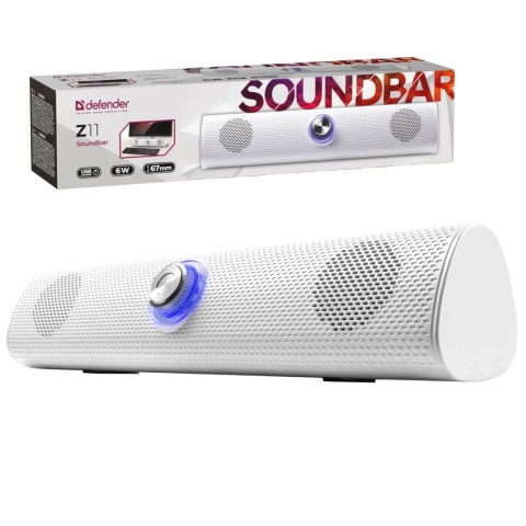 GŁOŚNIK DEFENDER SOUNDBAR Z11 6W LED BIAŁY