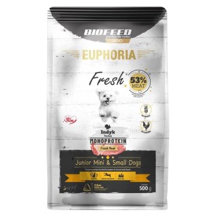 BIOFEED Euphoria fresh meat junior indyk mono sx/s 0,5kg