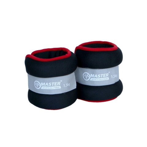Obciążenie Obciążniki na Nogi Neoprenowe Solidne MASTER 2 x 1,5 kg
