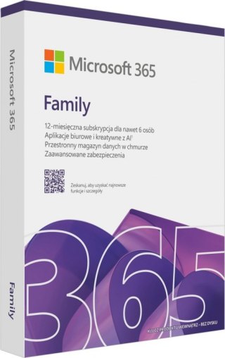 Office 365 Family PL Polska 5 USER MICROSOFT EP2-32382