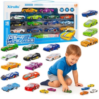 Autka kolorowe/resoraki 1:64- 16szt. 26319