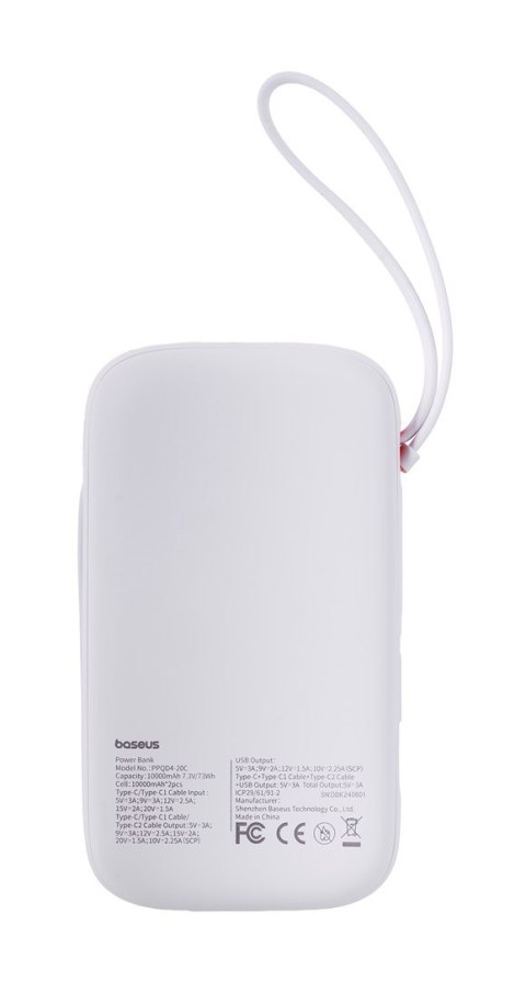 BASEUS POWERBANK QPOW2 20000MAH 30W (BIAŁY)