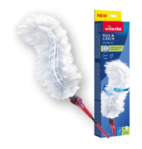Miotełka do kurzu Vileda z długą rączką + 1 wkład Flex&Catch